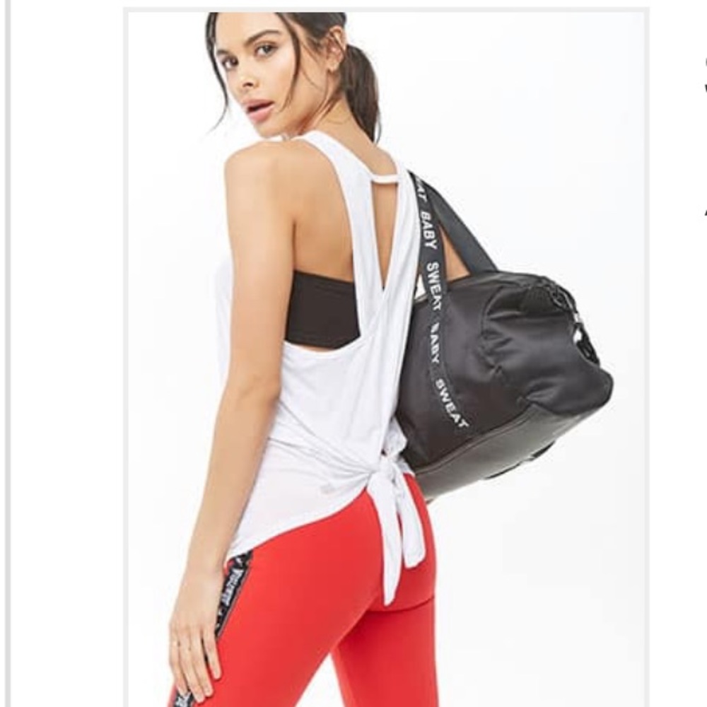 Active Cutout Cross-Back Tank Top